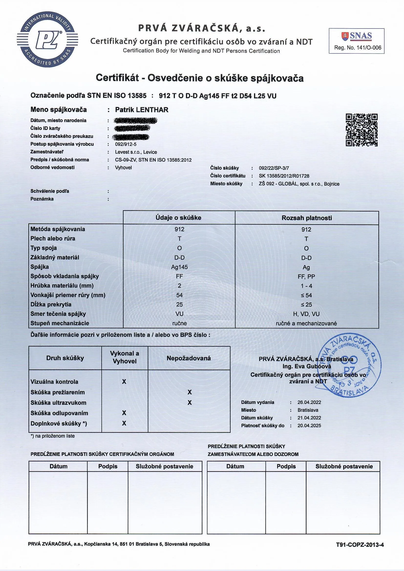 Odborný certifikát pre montáž klimatizácií a chladív